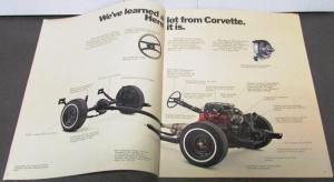 1972 Chevrolet Camaro Sport Coupe Rally SS Z28 350 396 Dealer Sales Brochure