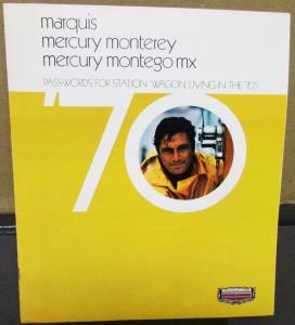 1970 Mercury Marquis Monterey Montego MX Station Wagons XL Sales Brochure