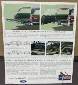 1970 Mercury Marquis Monterey Montego MX Station Wagons XL Sales Brochure