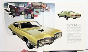 1970 Mercury Cyclone Montego GT Spoiler MX Brougham Oversized Sales Brochure