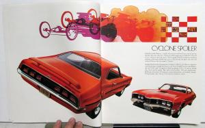 1970 Mercury Cyclone Montego GT Spoiler MX Brougham Oversized Sales Brochure