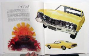 1970 Mercury Cyclone Montego GT Spoiler MX Brougham Oversized Sales Brochure