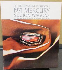 1971 Mercury Marquis Monterey Montego Colony Park Station Wagon Sales Brochure