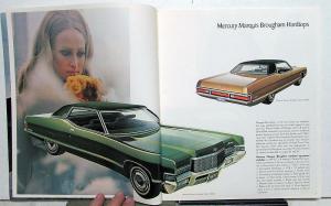 1971 Mercury Marquis Monterey Montego Cyclone Cougar Comet XL Sales Brochure