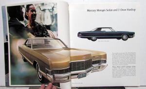 1971 Mercury Marquis Monterey Montego Cyclone Cougar Comet XL Sales Brochure