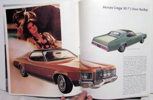 1971 Mercury Marquis Monterey Montego Cyclone Cougar Comet XL Sales Brochure