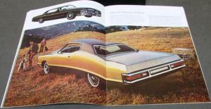 1972 Mercury Marquis Monterey Montego Cougar Comet XL Sales Brochure Original