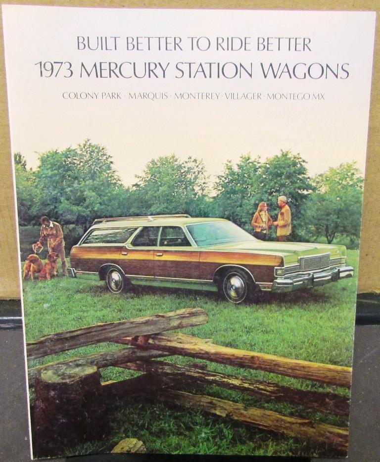1973 Mercury Station Wagons Colony Park Marquis Monterey Montego Sales Brochure