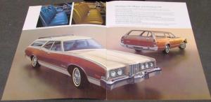 1973 Mercury Station Wagons Colony Park Marquis Monterey Montego Sales Brochure