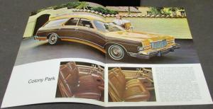 1974 Mercury Station Wagon Colony Park Marquis Monterey Montego Sales Brochure