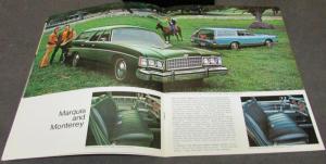 1974 Mercury Station Wagon Colony Park Marquis Monterey Montego Sales Brochure