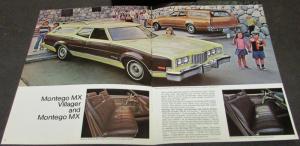 1974 Mercury Station Wagon Colony Park Marquis Monterey Montego Sales Brochure