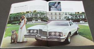 1974 Mercury Marquis Monterey Montego Cougar Comet XL Sales Brochure Original