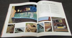 1974 Mercury Marquis Monterey Montego Cougar Comet XL Sales Brochure Original