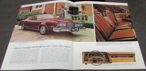 1975 Mercury Monarch Ghia Montego MX Comet GT Large Sales Brochure Original