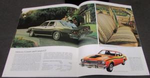 1975 Mercury Monarch Ghia Montego MX Comet GT Large Sales Brochure Original