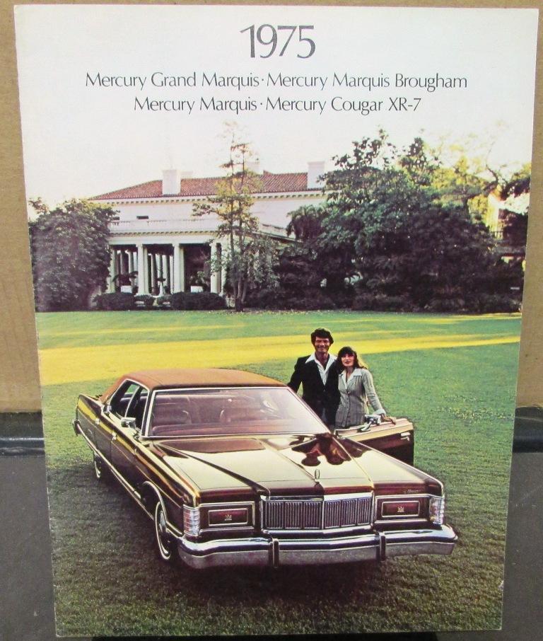 1975 Mercury Marquis Grand Brougham Cougar XR-7 XL Sales Brochure Original