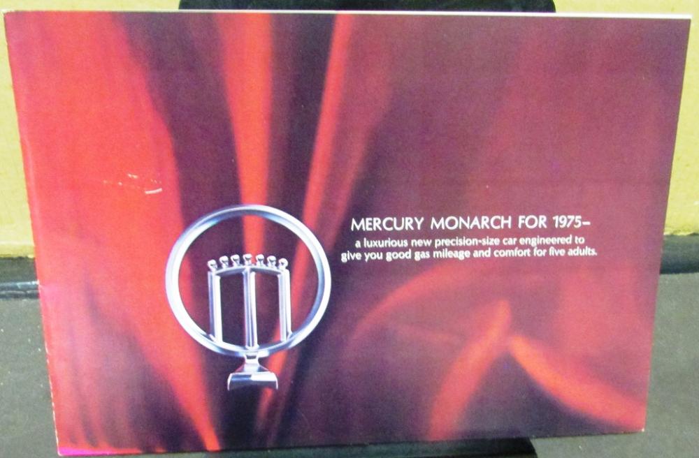 1975 Mercury Monarch Ghia Coupe Sedan Prestige Sales Brochure Original