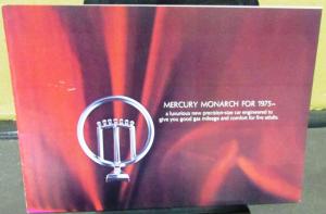 1975 Mercury Monarch Ghia Coupe Sedan Prestige Sales Brochure Original