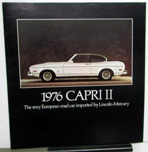 1976 Mercury Capri II Ghia & V-6 Specs Features Large Sales Brochure Original