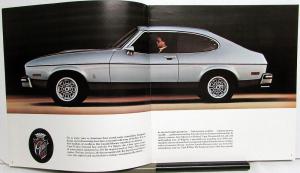 1976 Mercury Capri II Ghia & V-6 Specs Features Large Sales Brochure Original