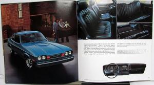 1976 Mercury Capri II Ghia & V-6 Specs Features Large Sales Brochure Original