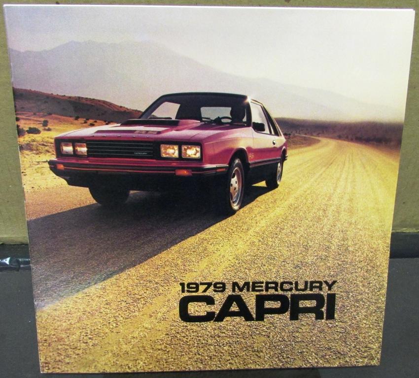 1979 Mercury Capri RS Turbo Ghia Color Sales Brochure Original Oversized