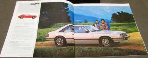 1979 Mercury Capri RS Turbo Ghia Color Sales Brochure Original Oversized