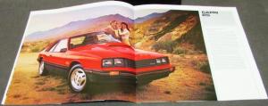 1979 Mercury Capri RS Turbo Ghia Color Sales Brochure Original Oversized