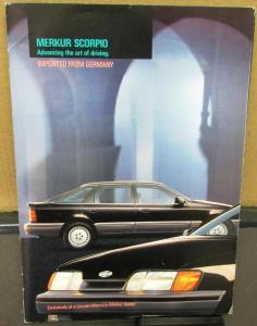 1987 Mercury Merkur Scorpio German Import Sale Brochure Poster Inside Original
