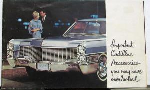 1965 Cadillac Accessories Sales Brochure Original