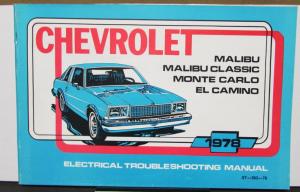 1978 Chevrolet Electrical Wiring Diagram Service Manual Malibu Monte Carlo