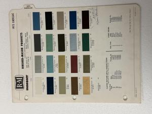 1972 Cadillac Color Paint Chips RM Rinshed Mason Products Original