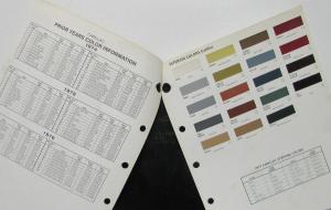 1977 Cadillac Dupont Exterior & Interior Paint Chip Plus 74 75 76 List of Colors