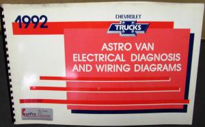 1992 Chevrolet Electrical Wiring Diagram Service Manual Astro Van Models Repair