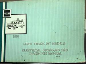 1991 GMC Electrical Wiring Diagram Service Manual Light truck S/T Models Repair
