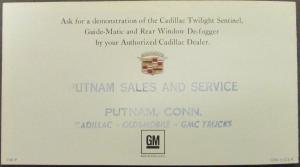 1968 Cadillac Accessory Twilight Sentinel Guide-Matic Rear Defogger Brochure