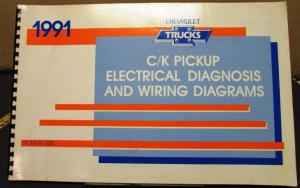 1991 Chevrolet Electrical Wiring Diagram Service Manual C/K Pickup Repair