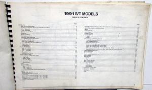 1991 Chevrolet Electrical Wiring Diagram Service Manual S-10 Models Repair