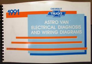 1991 Chevrolet Electrical Wiring Diagram Service Manual Astro Van Models Repair