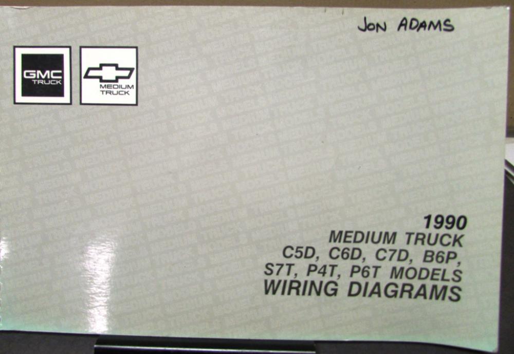 1990 GMC Electrical Wiring Diagram Service Manual Medium C50 C60 C70 B6P S7T P4T