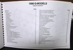 1990 GMC Electrical Wiring Diagram Service Manual Light Truck G Models Repair