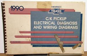 1990 Chevrolet Electrical Wiring Diagram Service Manual C/K Pickup Models