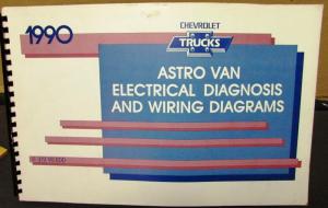 1990 Chevrolet Electrical Wiring Diagram Service Manual Astro Van Models