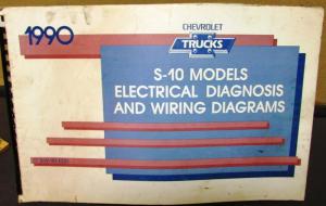 1990 Chevrolet Electrical Wiring Diagram Service Manual S-10 Models