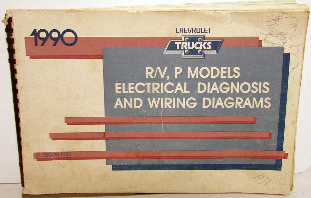 1990 Chevrolet Electrical Wiring Diagram Service Manual R/V P Model 2 4WD
