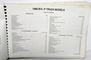 1990 Chevrolet Electrical Wiring Diagram Service Manual R/V P Model 2 4WD
