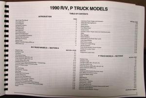 1990 Chevrolet Electrical Wiring Diagram Service Manual R/V P Model 2 4WD