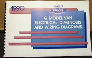 1990 Chevrolet Electrical Wiring Diagram Service Manual G Van Models