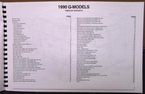 1990 Chevrolet Electrical Wiring Diagram Service Manual G Van Models